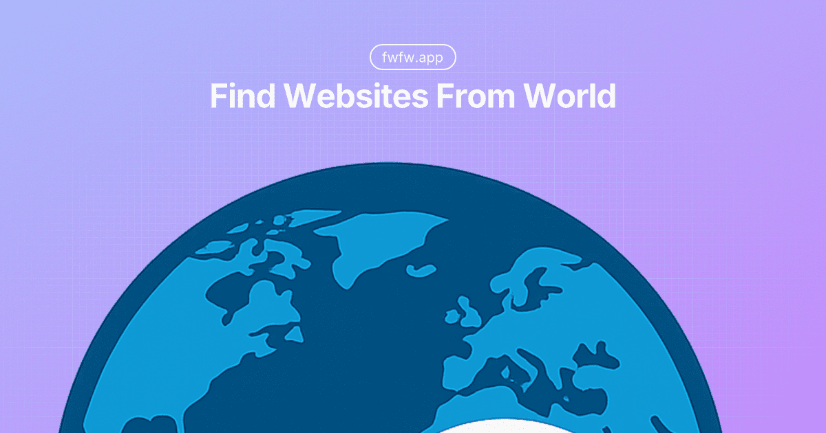 Screenshot of FWFW - Find Websites From World